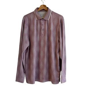 Coolibar Mens Long Sleeve Erodym Golf Polo Shirt Size M UPF 50+ Outdoor Vacation